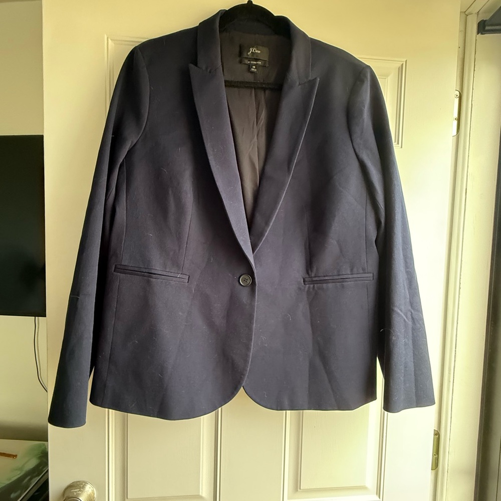 J. Crew Dark Blue Bi-Stretch Blazer